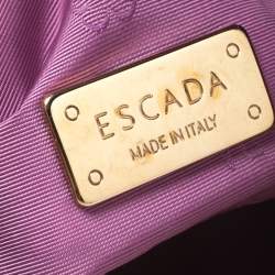 Escada Pink Nubuck and Leather Pochette Bag