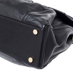Escada Black Leather Top Handle Bag