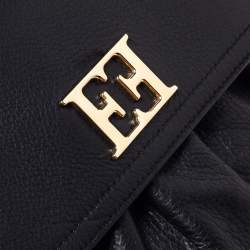Escada Black Leather Top Handle Bag
