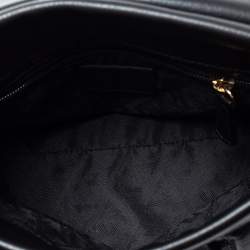 Escada Black Leather Top Handle Bag