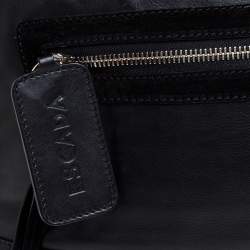 Pre Owned Escada Black Leather Dome Satchel