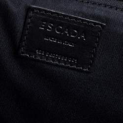 Pre Owned Escada Black Leather Dome Satchel