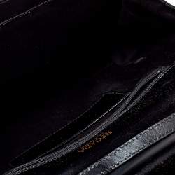 Escada Black Leather Top Handle Bag