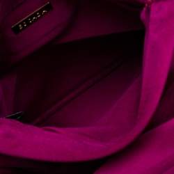 Pre Owned Escada Pink Satin Chain Shoulder Bag