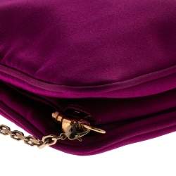 Pre Owned Escada Pink Satin Chain Shoulder Bag