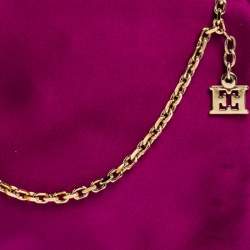 Pre Owned Escada Pink Satin Chain Shoulder Bag