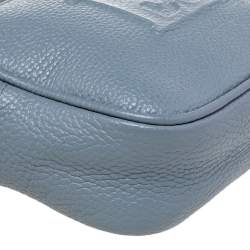 Pre Owned Escada Pastel Blue Leather Crossbody Bag