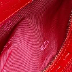 Pre Owned Escada Red Leather Eluna Shoulder Bag