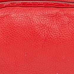 Pre Owned Escada Red Leather Eluna Shoulder Bag
