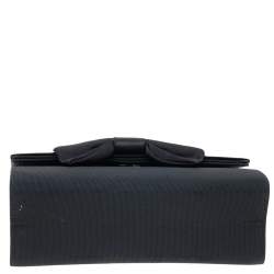 Pre Owned Escada Black Nylon Bow Crossbody Bag