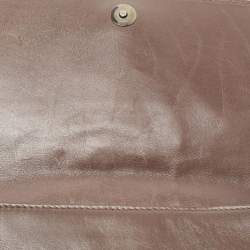 Pre Owned Escada Brown Karung and Leather Shoulder Bag