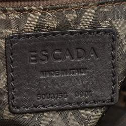 Pre Owned Escada Black Leather Shoulder Bag