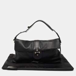 Pre Owned Escada Black Leather Shoulder Bag