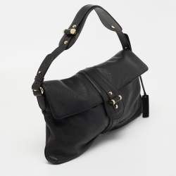 Pre Owned Escada Black Leather Shoulder Bag