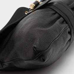 Pre Owned Escada Black Leather Shoulder Bag