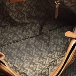 Pre Owned Escada Brown Woven Leather Horizontal Margaretha Tote