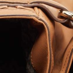 Pre Owned Escada Brown Woven Leather Horizontal Margaretha Tote