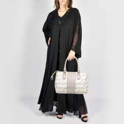 Escada Grey/Multicolor Printed Coated Canvas and Leather Bowler Bag  