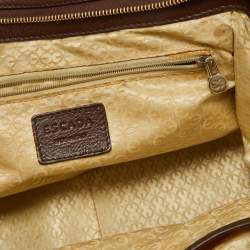 Pre Owned Escada Brown Leather Chain Satchel