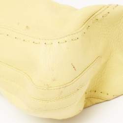 Pre Owned Escada Yellow Leather Eluna Bag