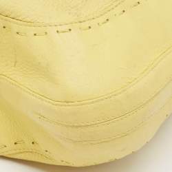 Pre Owned Escada Yellow Leather Eluna Bag