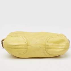 Pre Owned Escada Yellow Leather Eluna Bag