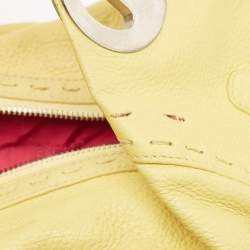 Pre Owned Escada Yellow Leather Eluna Bag