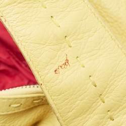 Pre Owned Escada Yellow Leather Eluna Bag