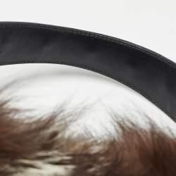 Pre Owned Escada Brown/Black Fur and Leather Shoulder Bag