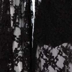 Esse Vie Black Lace Bell Sleeve Open Front Shrug M