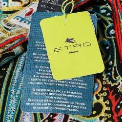 Pre Owned Etro Multicolor Paisley Print Modal Blend Scarf 