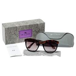 Etro Havana/Black Gradient ET652S Cat Eye Sunglasses