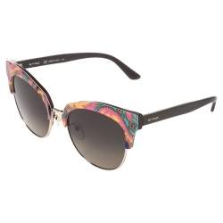 Pre Owned Etro Brown/Orange Paisley Gradient ET108S Cat Eye Sunglasses