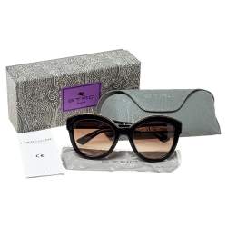 Etro Black/Gold Gradient ET604S Cat Eye Sunglasses