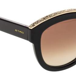 Etro Black/Gold Gradient ET604S Cat Eye Sunglasses