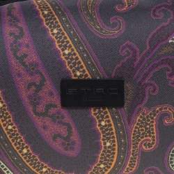 Pre Owned Etro Multicolor Paisley Fabric Makeup Case