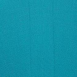 Pre Owned Etro Sea Green Double Wool Crepe Sleeveless Sheath Dress L