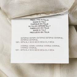 Pre Owned Etro Green Printed Silk Layered Shift Dress S