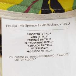 Etro Multicolor Cotton Printed Trousers M