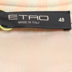 Pre Owned Etro Multicolor Printed Wool Dress L