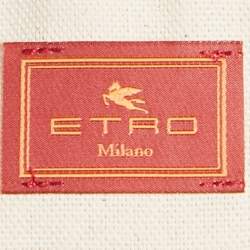 Etro Black Bird Print Cotton Button Front Shirt Dress L