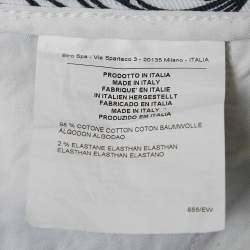 مملوكة مسبقًا Etro Blue Paisley Print Denim Skinny Jeans S Waist 26" 