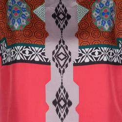 Etro Multicolor Printed Silk Layered Midi Dress M