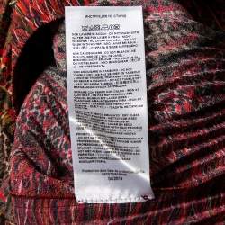 Pre Owned Etro Multicolored Paisley Printed Crepe Pleated Maxi Skirt S