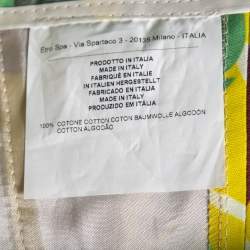 Pre Owned Etro Multicolor Floral Printed Cotton Trousers S
