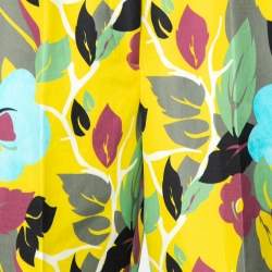 Pre Owned Etro Multicolor Floral Printed Cotton Trousers S