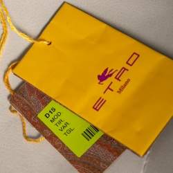 Pre Owned Etro Red Textured Crepe Trouser L