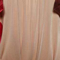 مملوكة مسبقًا Etro Multicolor Silk Blend Belt Detail Top M