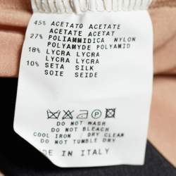 مملوكة مسبقًا Etro Multicolor Silk Blend Belt Detail Top M