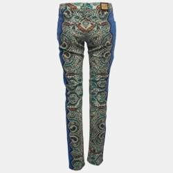 Pre Owned Etro Multicolor Printed Denim Skinny Jeans M